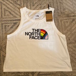 Womens North Face pride tank top white size xxl